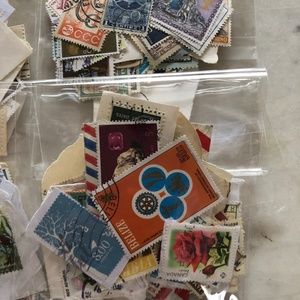 Pack of 100 Vintage Postage Stamps